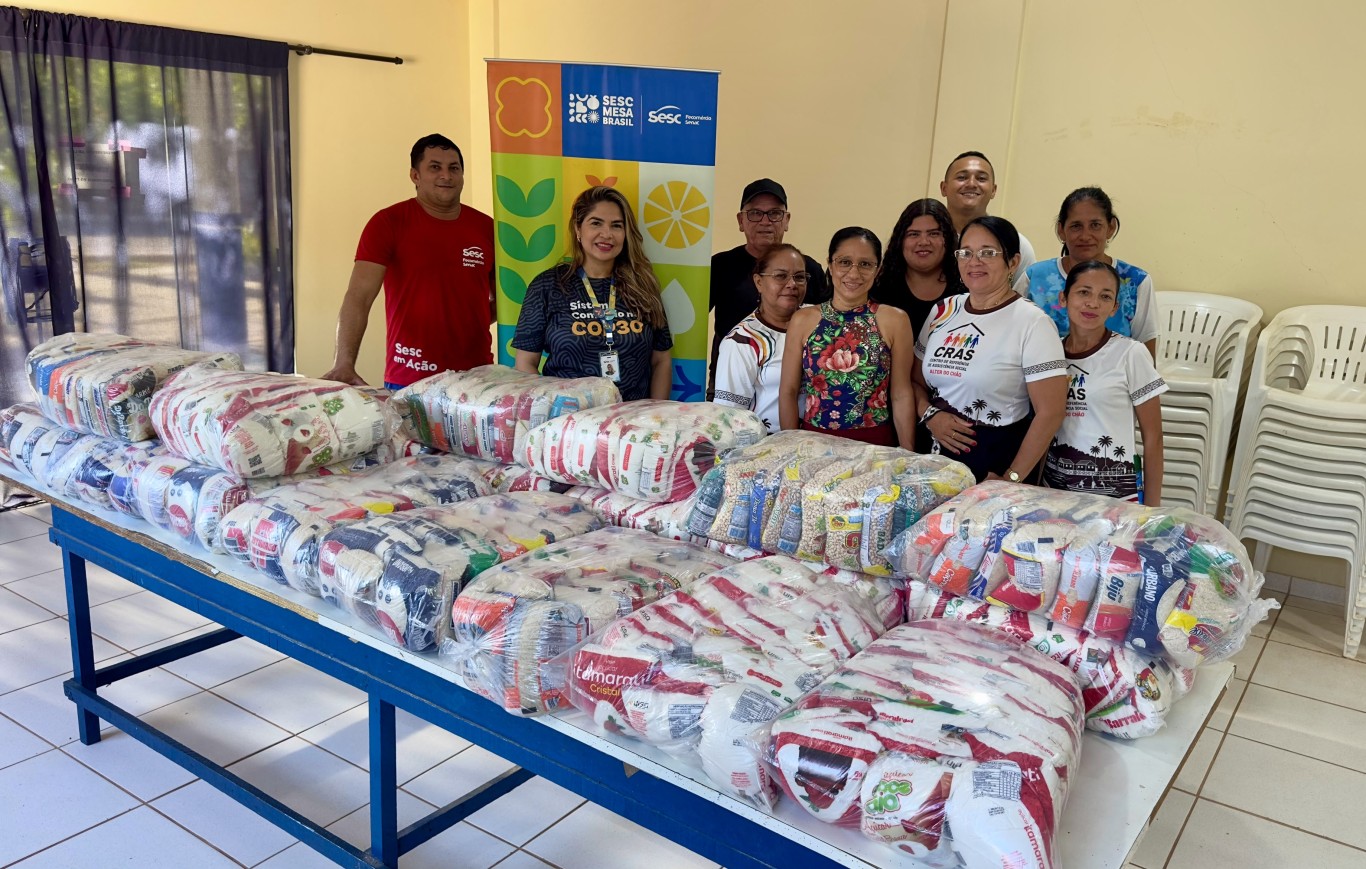 Programa Mesa Brasil arrecada 10 toneladas de alimentos com ingresso solidário do Sairé